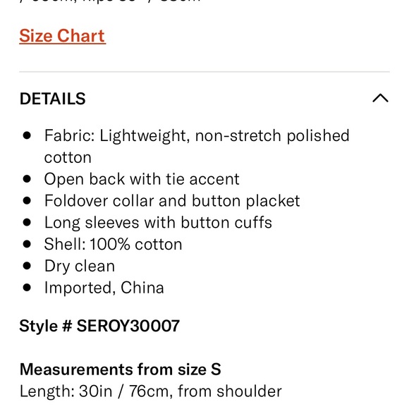 Ser.o.ya white Mel Top 👻 tie back button up shirt - Picture 7 of 9